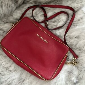 Michael Kors Leather Jet Set East West Crossbody